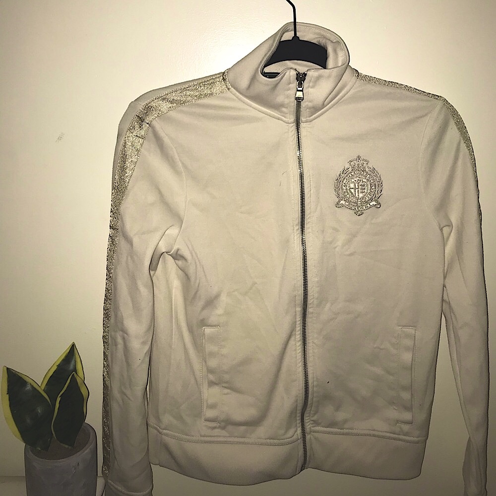 Women's Ralph Lauren Active L-rl beige jacket Full Zip Front Light Weight XS